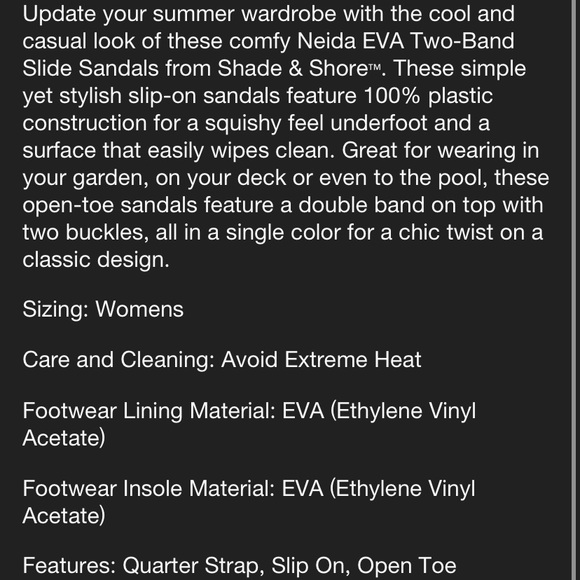 Two Band Slide Waterproof Sandals - Picture 10 of 11